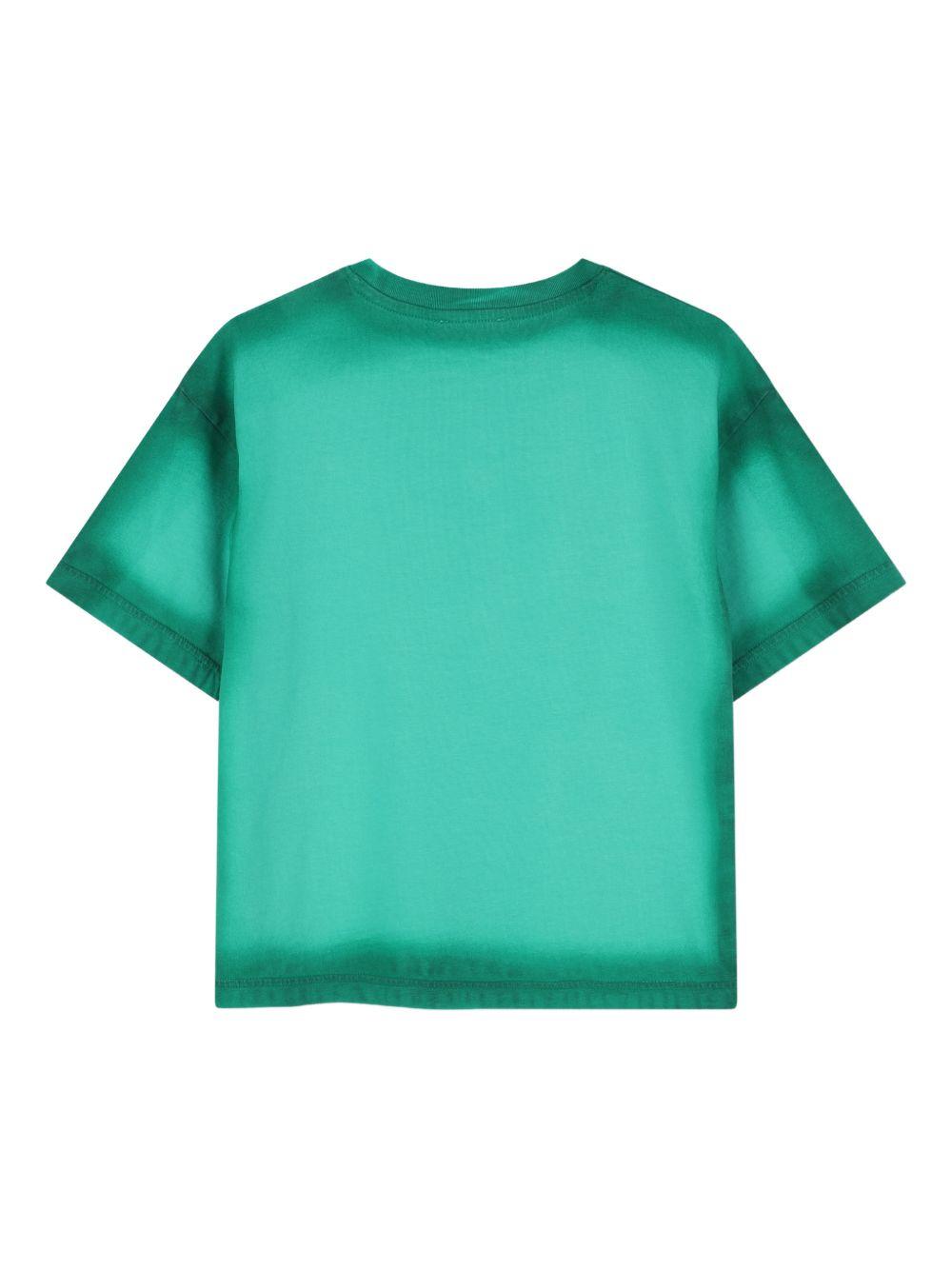 T-shirt per bambino The Marc Jacobs Kids verde con dettaglio logo W60769 73D THE MARC JACOBS KIDS 