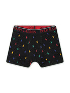 Set tre boxer per bambino Polo Ralph Lauren Kids multicolore con caratteristico ricamo Polo Pony 9P5015 K0O Ralph Lauren kids 