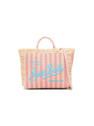 Borsa Colette MC2 Saint Barth multicolore con logo ricamato sul davanti COL0017 00407L MC2 ST. BARTH KIDS 