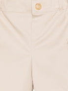 Shorts per neonato Balmain Kids beige con bottoni dorati BY6579 G0197 107 BALMAIN KIDS 