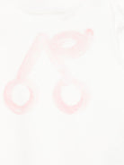 T-shirt per neonata Bonpoint bianca con stampa ciliegie sul davanti S06XTSK00002 102 BONPOINT KIDS 