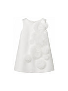 Abito per bambina Elisabetta Franchi La Mia Bambina bianco a trapezio EFAB6560RA016 0000 ElISABETTA FRANCHI KIDS 