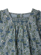 Abito per neonata Bonpoint blu con stampa a fiori W05XDRW00019 543B BONPOINT 