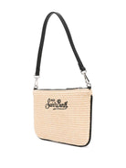 Borsa Parisienne MC2 Saint Barth beige con logo ricamato a contrasto PARM002 00421L MC2 ST. BARTH KIDS 