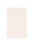 Telo mare MC2 Saint Barth bianco e rosa con motivo a righe FOUL002 02596L MC2 ST. BARTH KIDS 