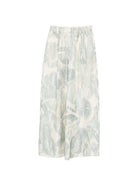 Pantaloni per donna Alysi beige con stampa foliage 116136 P6031 CIE ALYSI 