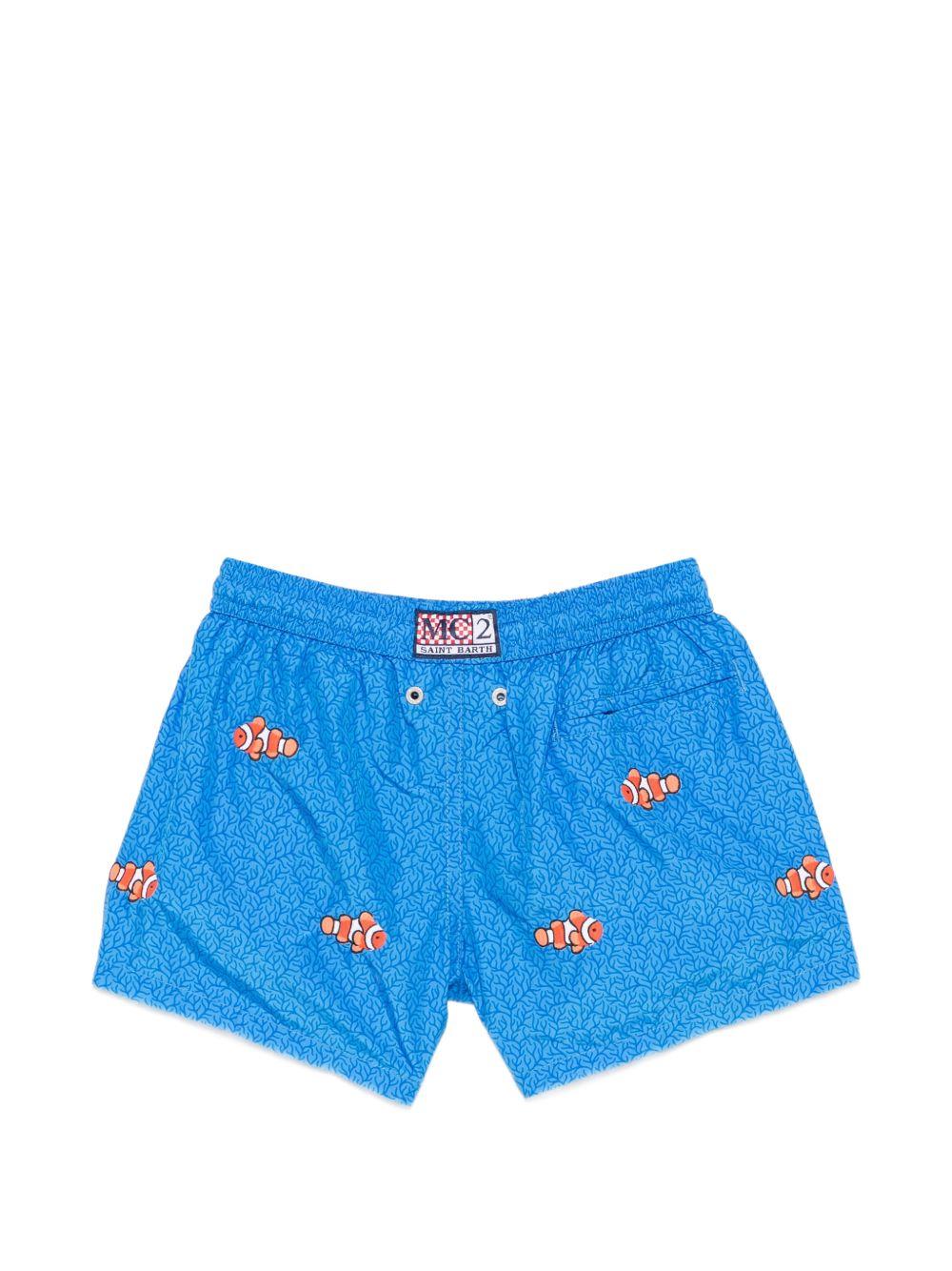 Costume per bambino MC2 Saint Barth Kids azzurro con motivo pesce Nemo JEA0014 02162L MC2 ST. BARTH KIDS 