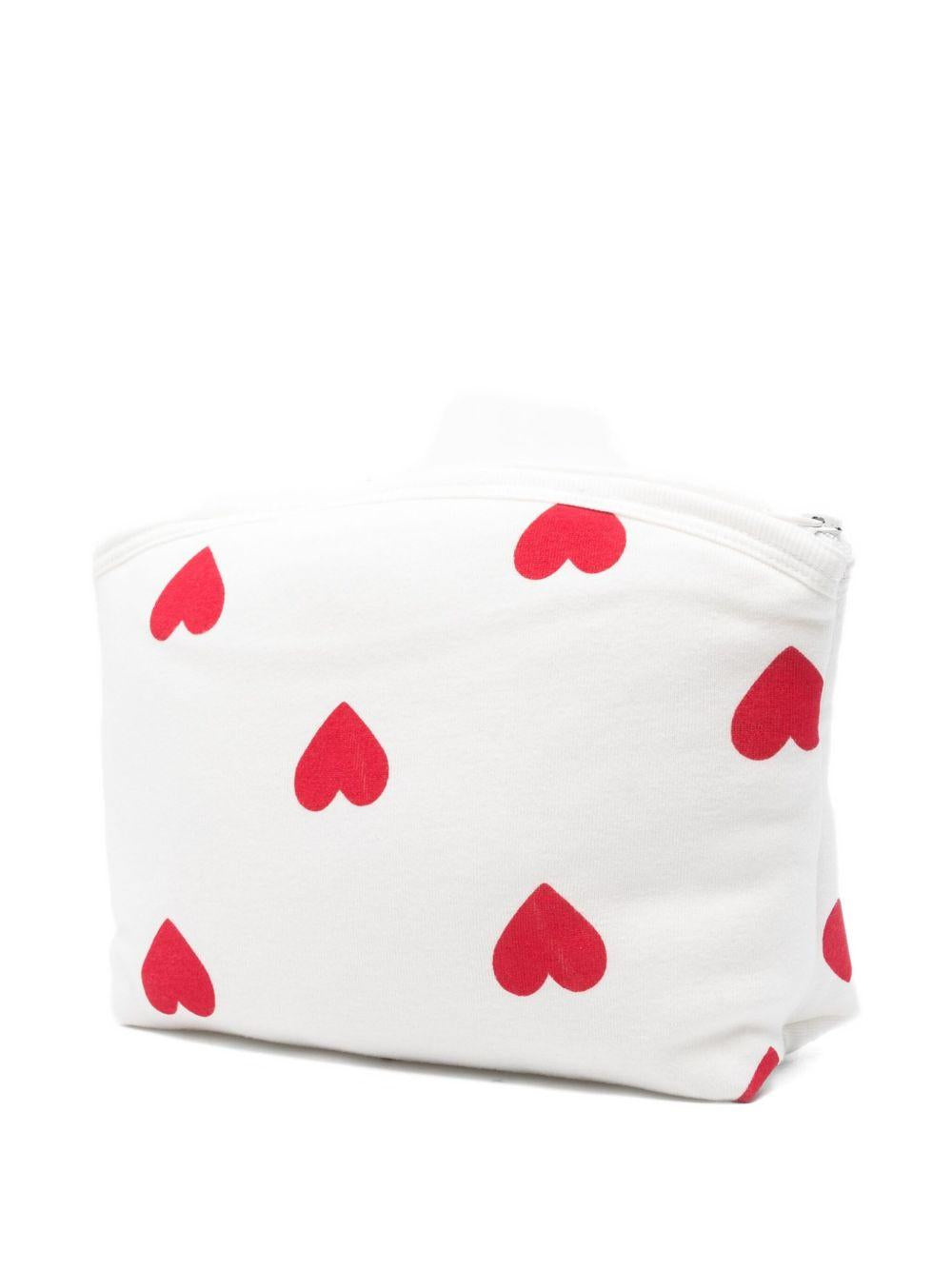 Trousse per neonati Petit Bateau bianca con stampa a cuori A0BUV 01 PETIT BATEAU 