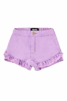 Shorts Agnetha per bambina Molo viola con rifinitura con ruches 2S26H114 5640 MOLO KIDS 