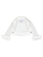 Giacca per neonata Colorichiari bianca con bordo a contrasto FN8176613232 15 COLORICHIARI KIDS 