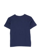 T-shirt per bambino Hugo Kids blu con logo sul davanti G00572 85C Hugo KIDS 