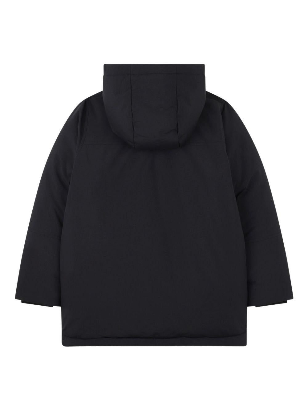 Parka imbottito per bambino BOSS Kids blu con cappuccio J52388 09B BOSS KIDS 