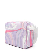 Borsa fasciatoio per neonata Pucci Junior viola con stampa grafica all-over PY0088 N0422 522RS EMILIO PUCCI KIDS 