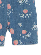 Salopette per bambina Konges Sløjd  multicolore con motivo fragole all-over KS104972 SUN KONGES SLOJD KIDS 