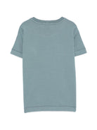 T-shirt per bambino Stone Island Kids azzurro con logo sul davanti L2S162100003S0047 V004B STONE ISLAND KIDS 