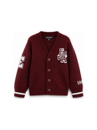 Cardigan per bambino Emporio Armani Kids bordeaux a maniche lunghe EB001686 AF27314 UA343 EMPORIO ARMANI KIDS 
