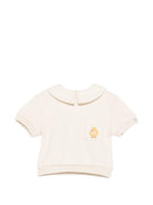 T-shirt per neonato Donsje beige con ricamo pulcino 3046801 00004 DONSJE KIDS 