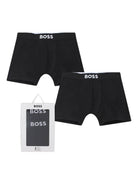Set 2 boxer Boss Kids neri con stampa J52665 09B BOSS KIDS 