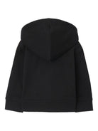 Felpa per neonati Burberry Kids nera con logo ricamato e zip 8108852 A1189 BURBERRY KIDS 