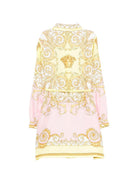 Abito per bambina Versace Kids rosa con motivo Barocco 10195331A17228 5Y590 VERSACE KIDS 