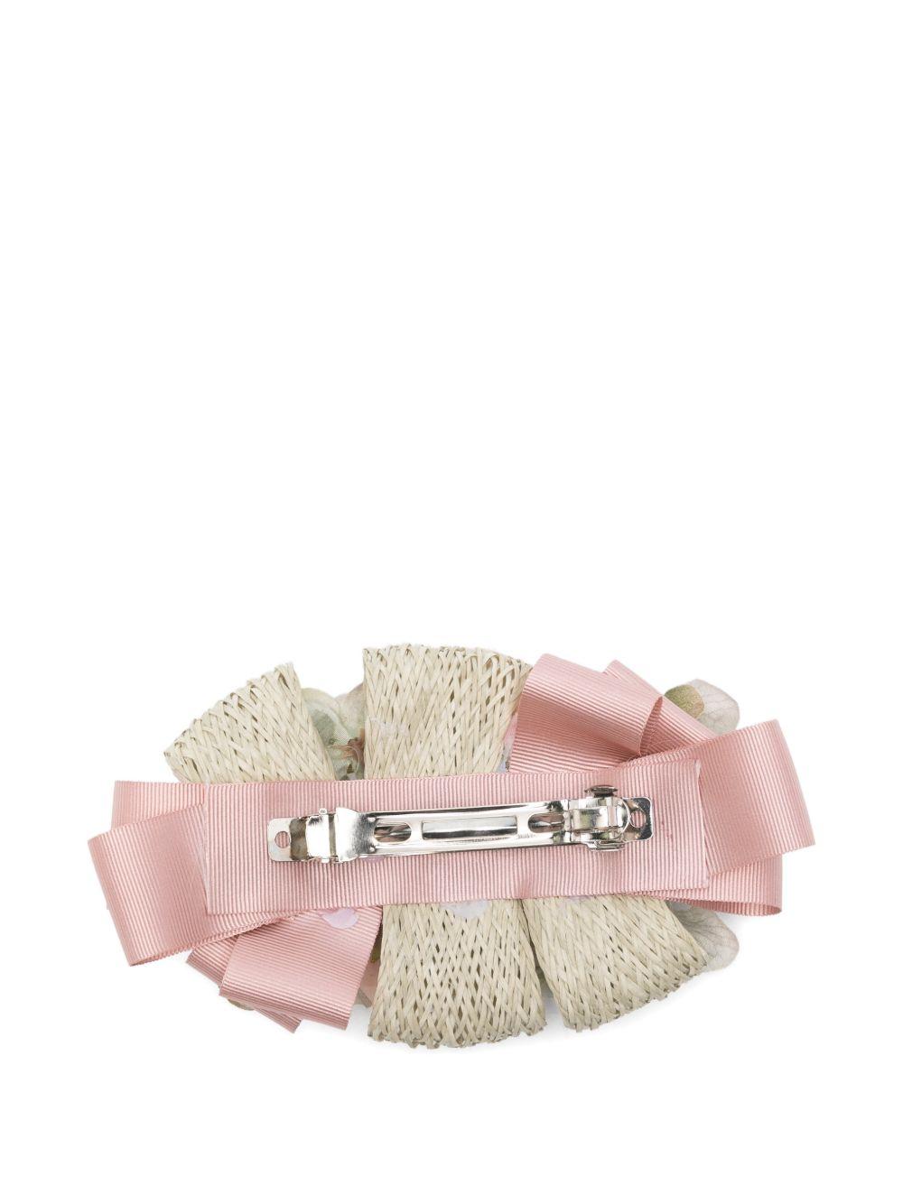 Fermaglio per capelli per bambina Colorichiari rosa con dettaglio floreale FL938543 AF778 83 COLORICHIARI KIDS 