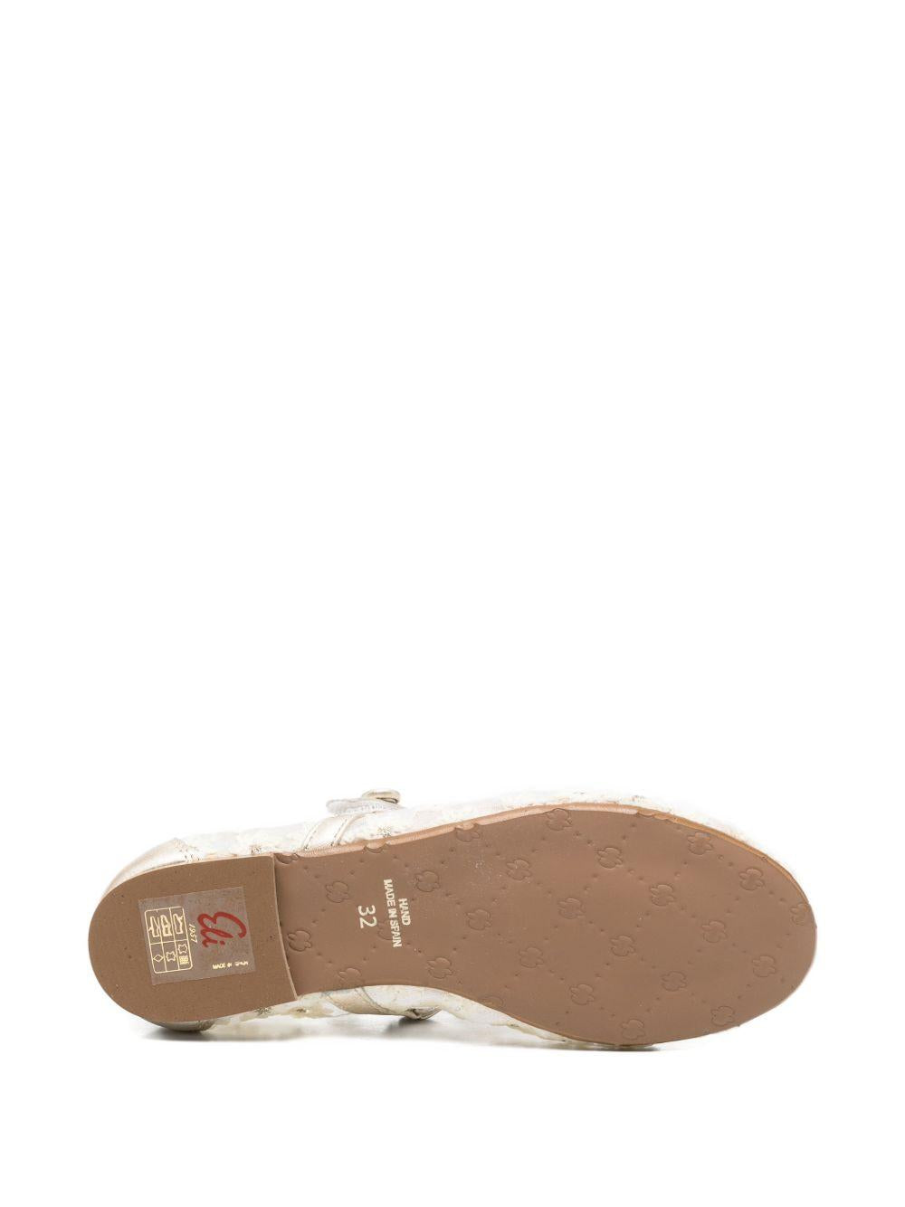 Ballerine per bambina Eli1957 beige con cinturino floreale 40143AN BEIGE Eli Kids 