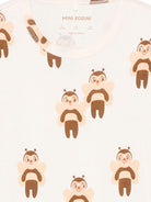 T-shirt per bambini Mini Rodini beige con stampa grafica 2562013911 OFF-WHITE MINI RODINI 