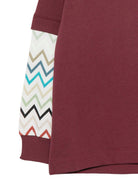 Felpa per bambino Missoni Kids bordeaux con maniche a contrasto MZ4H30 Z3183 530 MISSONI KIDS 