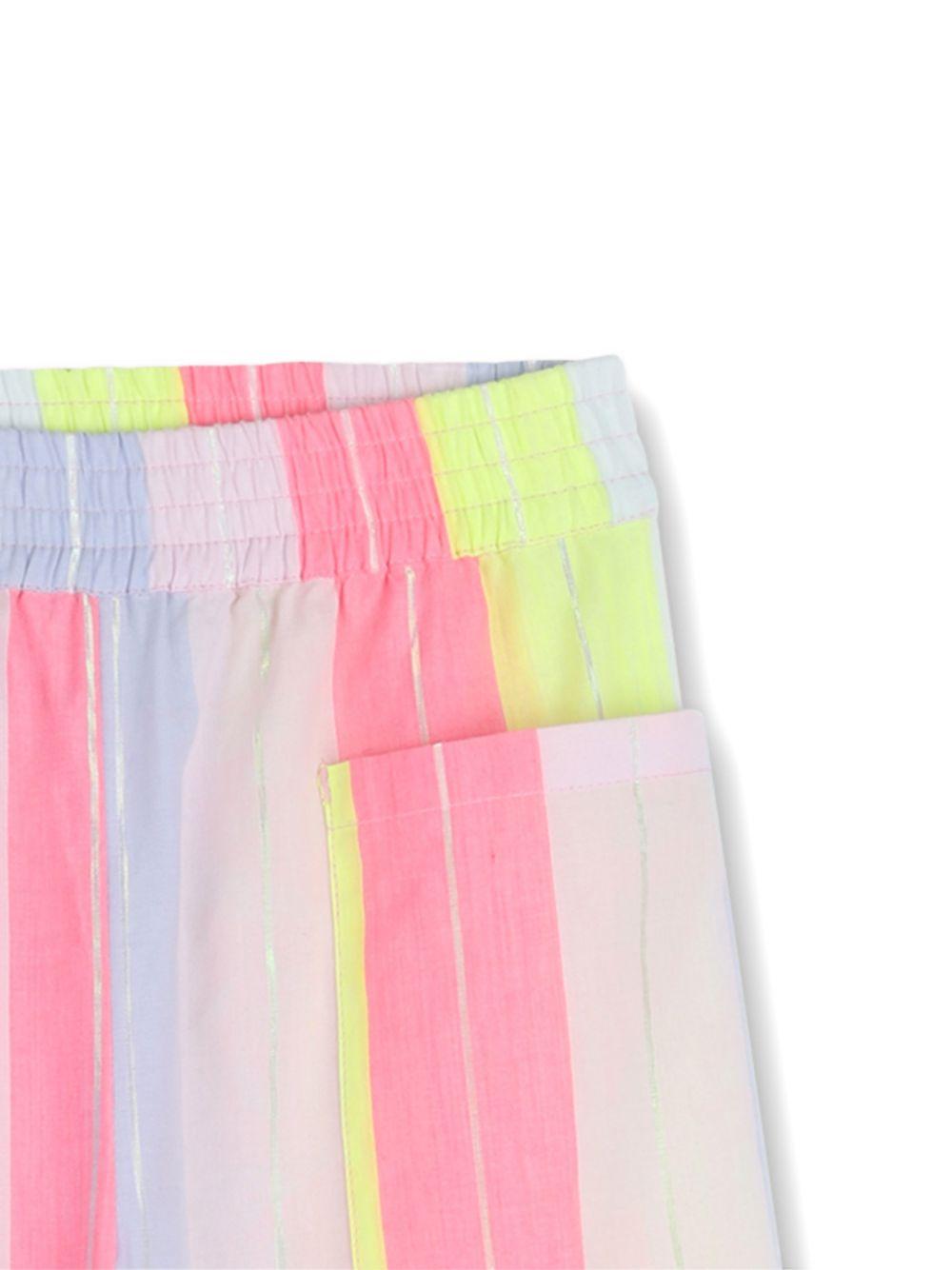 Pantaloni per bambina Billieblush multicolore a righe U21847 Z41 BILLIEBLUSH KIDS 