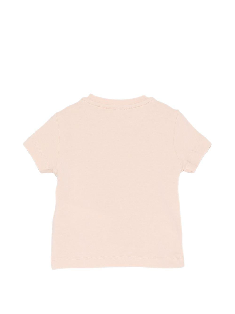 T-shirt per neonata Elisabetta Franchi La Mia Bambina rosa con dettaglio logo EGTS1080JE006 C125 ElISABETTA FRANCHI KIDS 