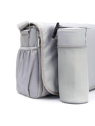 Borsa fasciatoio per neonati Emporio Armani Kids grigio con logo argento 402145 CC904 00341 EMPORIO ARMANI KIDS 