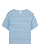 Maglione per bambina Chloé Kids azzurro con lavorazione a uncinetto C21225 80J CHLOE' KIDS 