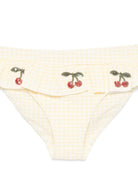 Bikini Etta per bambina Konges Sløjd giallo con motivo a quadri KS104785 CHECK KONGES SLOJD KIDS 