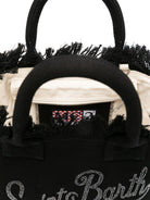 Borsa Colette MC2 Saint Barth nera con logo impreziosito da strass COL0001 02563L MC2 ST. BARTH KIDS 