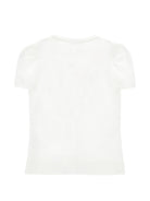 T-shirt per bambina Monnalisa Kids bianca con stampa grafica 71H603 8201 0001 MONNALISA KIDS 