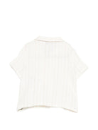 Camicia per neonato Emporio Armani Kids bianca con righe verticali EB001350 AF20969 F0008 EMPORIO ARMANI KIDS 