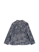 Blazer per bambino Etro Kids blu con stampa Paisley GY2P04 I0308 620 ETRO KIDS 