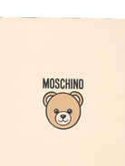 Coperta per neonati Moschino Kids beige con dettaglio Teddy Bear MUB00OLCA40 20404 MOSCHINO KIDS 