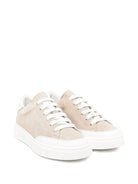 Sneakers per bambino Colorichiari beige con inserti in pelle scamosciata MJ958495 4868 2310 COLORICHIARI KIDS 