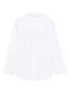 Camicia per bambino Burberry Kids bianca con logo 8108990 A1464 BURBERRY KIDS 