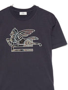 T-shirt per bambino ETRO KIDS blu con motivo Pegaso GX8P01 Z2904 667 ETRO KIDS 