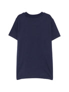 T-shirt per bambini Moschino Kids blu con motivo Teddy Bear HUM05XLAA20 40016 MOSCHINO KIDS 