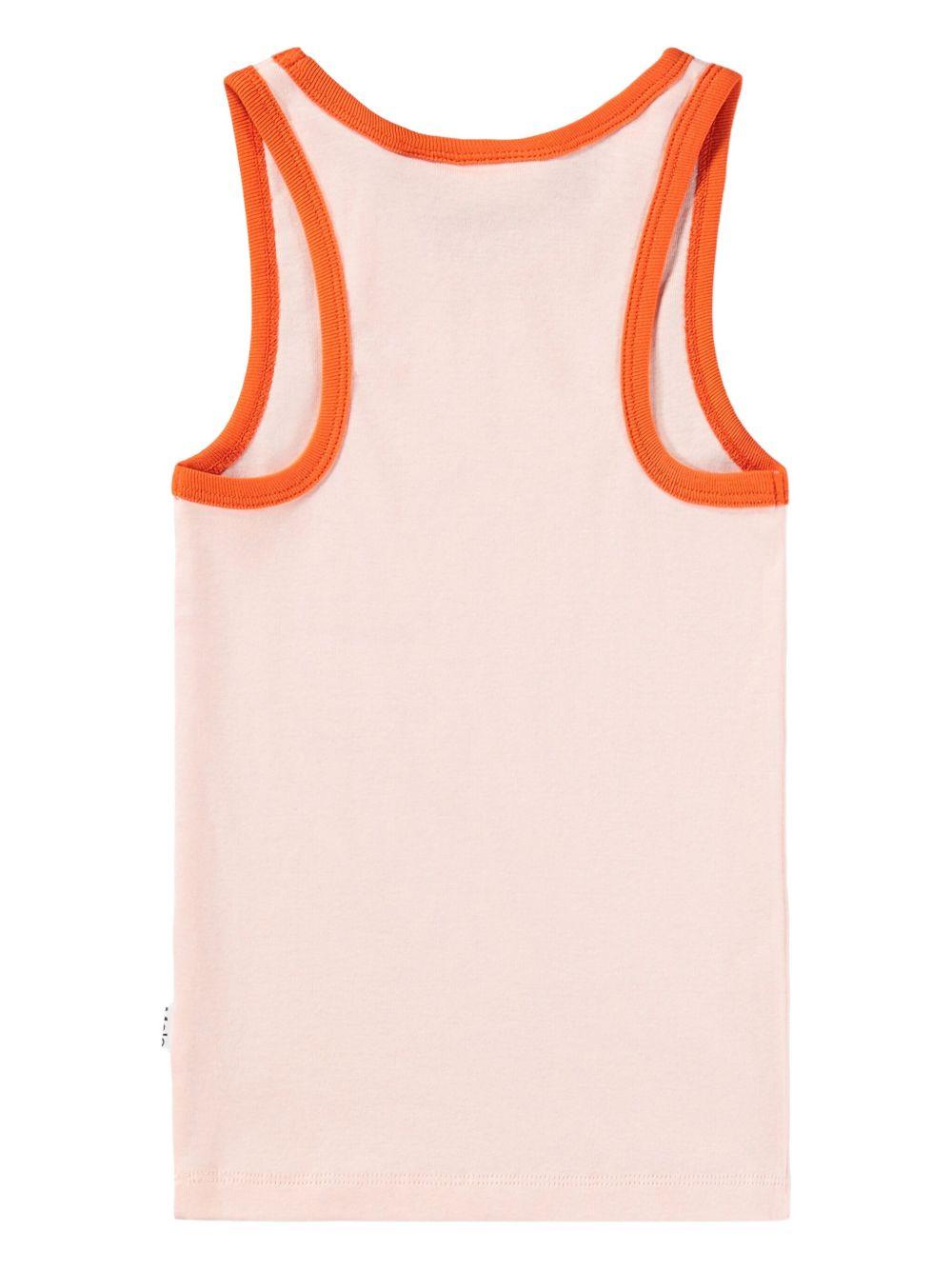 Canotta Rosie per bambina Molo rosa con stampa cuore 2S26A113 5647 MOLO KIDS 
