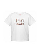 T-shirt da donna MC2 Saint Barth bianca con dettaglio logo animalier EMI0001 00298L MC2 ST. BARTH 