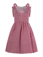 Abito per bambina Monnalisa rosso con fiocco 11G914 7315 9944 MONNALISA KIDS 