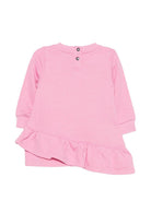Abito per neonata John Richmond Kids rosa con dettaglio con volant RIA26100VE PINK BEGONIA JOHN RICHMOND KIDS 