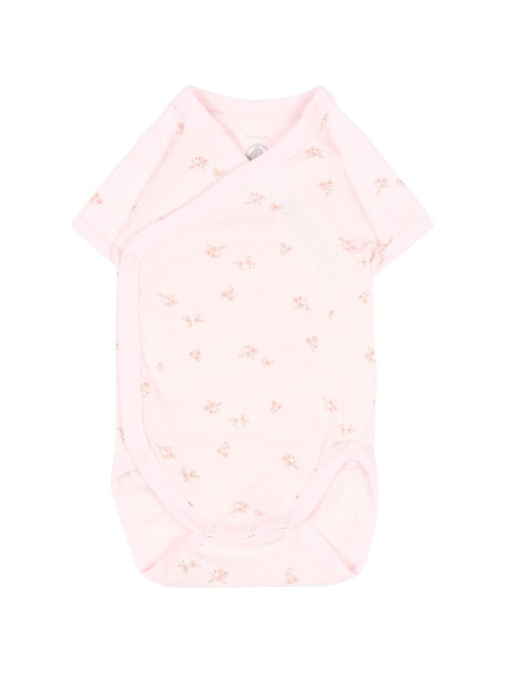Set di tre body per neonata Petit Bateau multicolore con stampa floreale A0GHN 00 PETIT BATEAU KIDS 