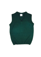 Gilet di lana per bambino Baroni verde con scollo a V 8835 VERDE BARONI 