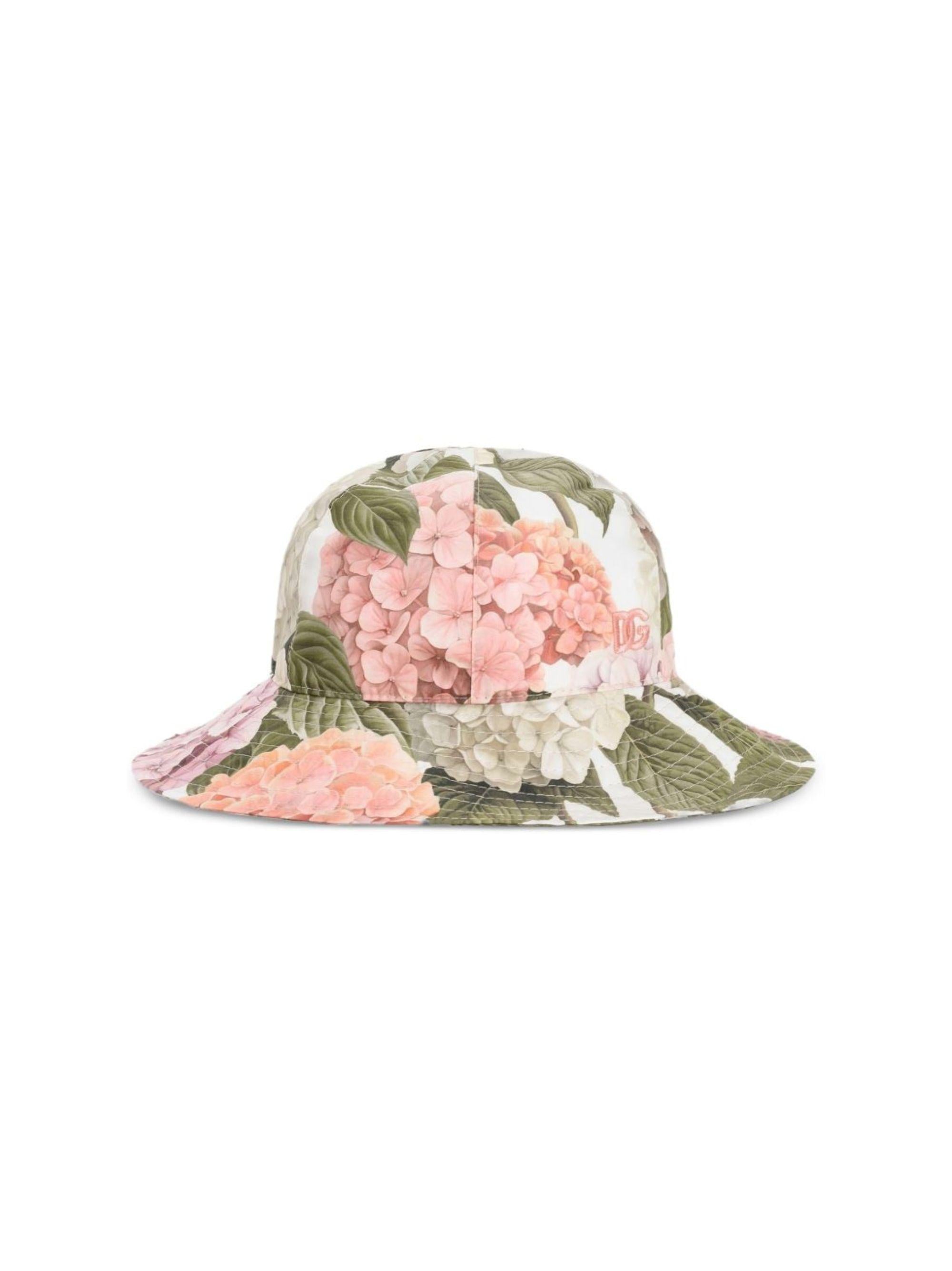 Cappello per bambina Dolce & Gabbana Kids multicolore con stampa floreale LB4H48 HS5T6 HA5XG DOLCE & GABBANA KIDS 