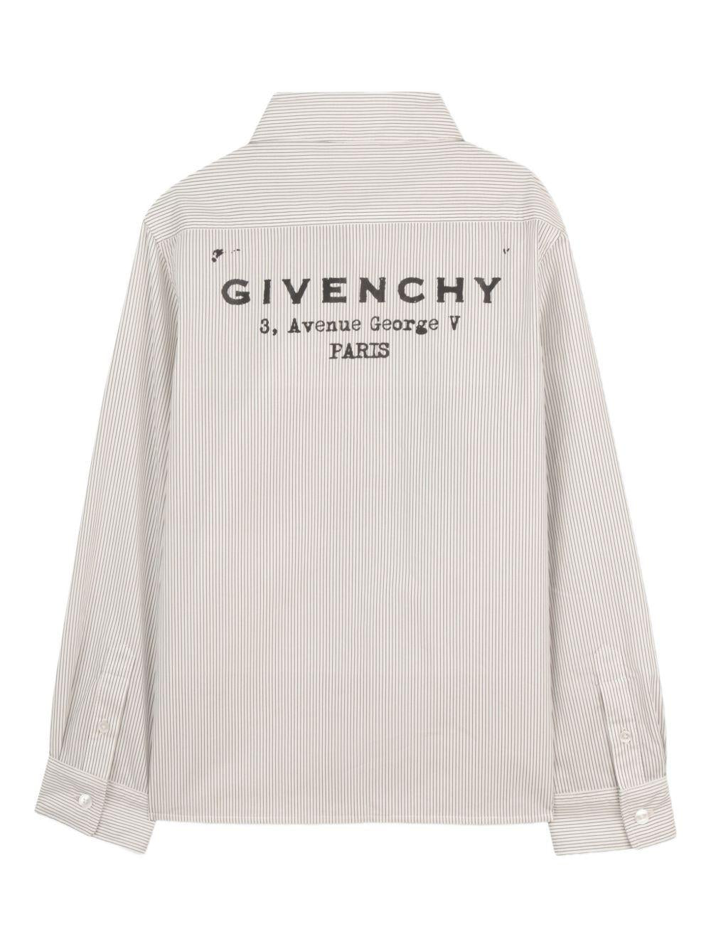 Camicia per bambino Givenchy Kids beige con motivo a righe H31082 N78 GIVENCHY KIDS 